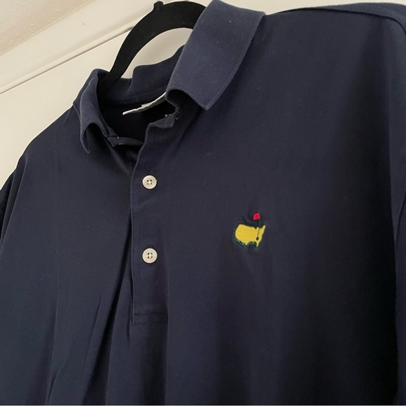 Master's Golf Navy-Blue Cotton Golf Polo M - Picture 2 of 11